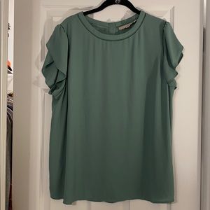 Loft light green short sleeve top